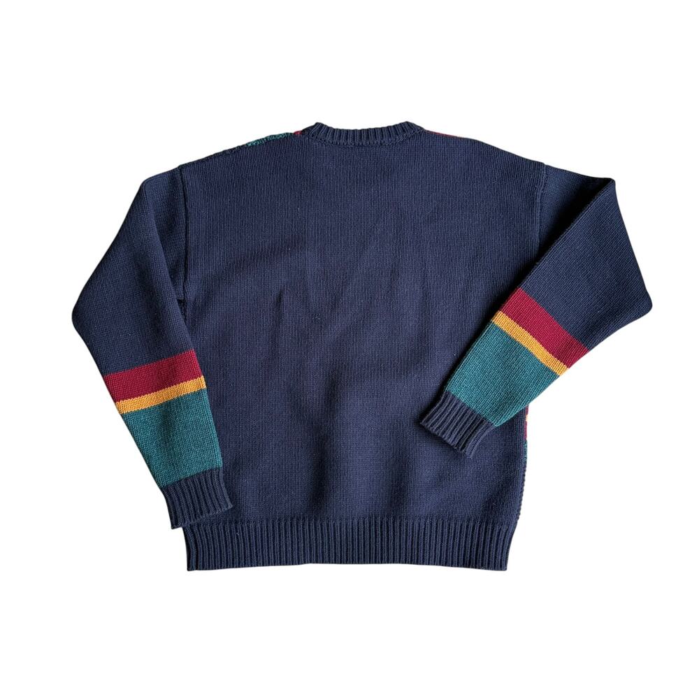 Drole De Monsieur Navy 'La Maille Tartan' Sweater Mens Medium - Picture 4 of 4